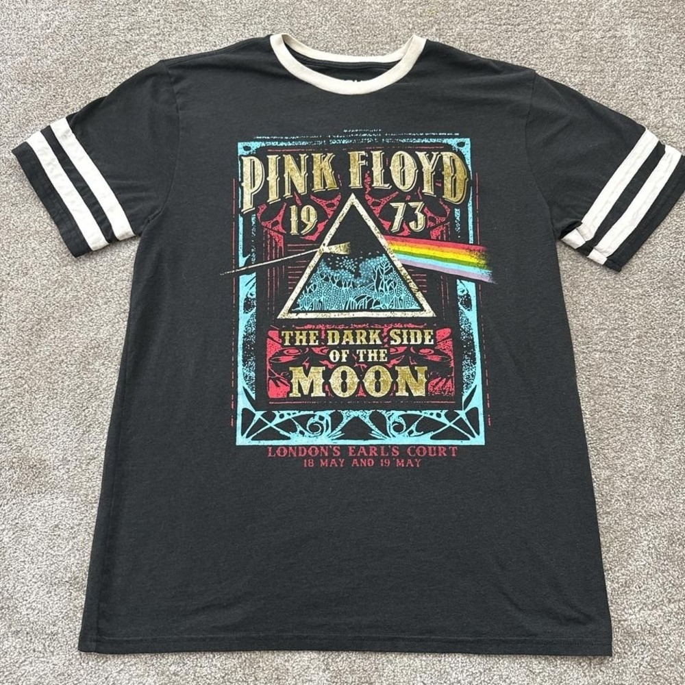 Pink Floyd Liquid Blue Dark Side of the Moon XL Retro Graphic Tee